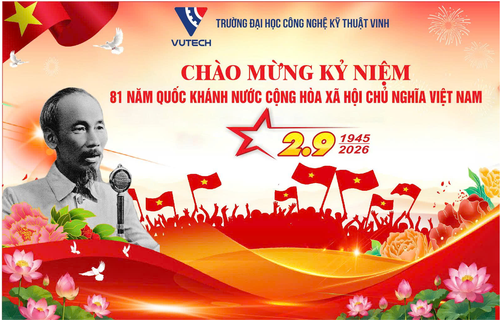 Chào mừng kỷ niêm 81 năm ngày Quốc khánh nước Cộng hòa xã hội chủ nghĩa Việt Nam (2/9/1945 - 2/9/2026)