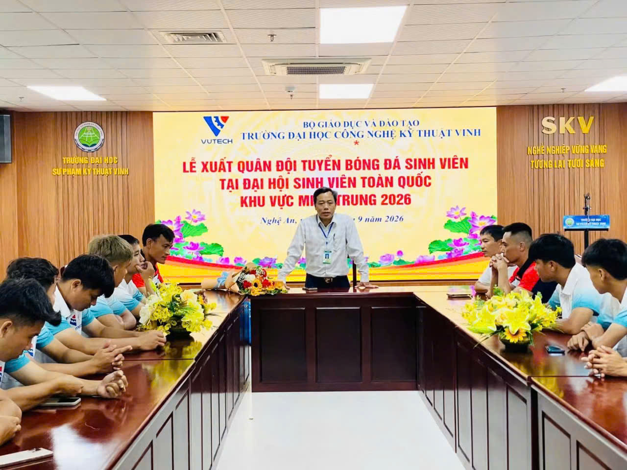 Lễ xuất quân đội tuyển bóng đá nam sinh viên